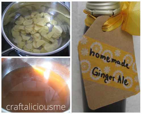 homemade ginger ale summer drink