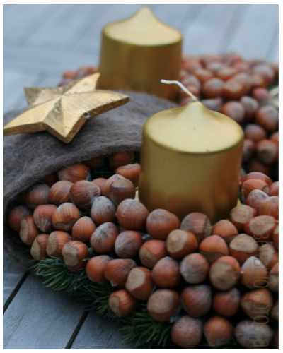 advent wreath nuts