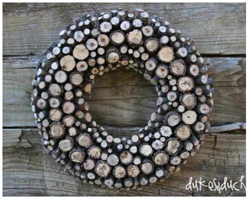 advent wreath wood