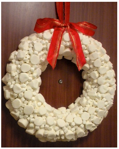 marshmallow wreath