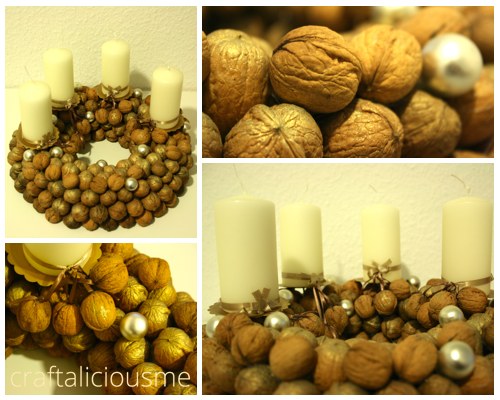 walnut advent wreath