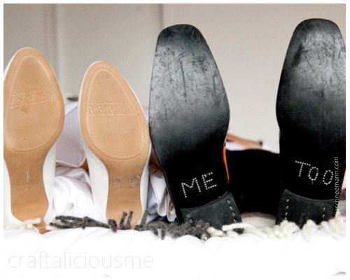 DIY shoe sticker