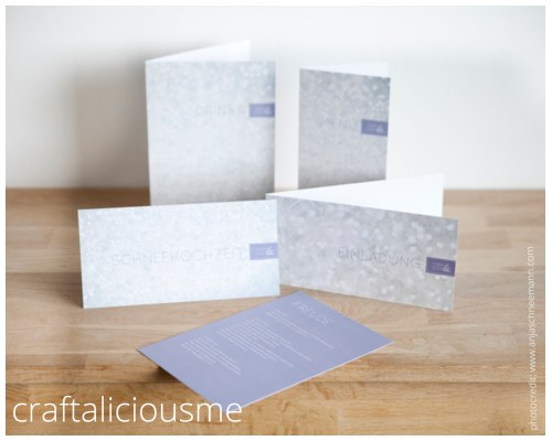 winter wedding stationary