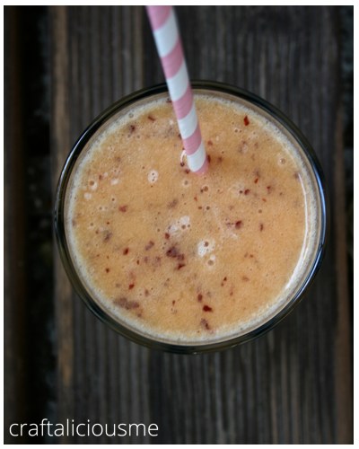 green tea nectarine slush
