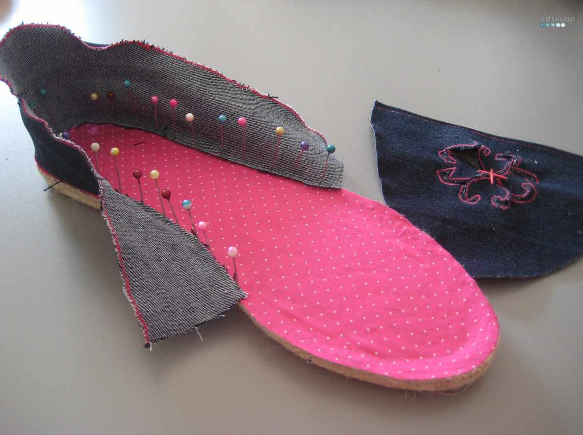 denim espadrilles step 2