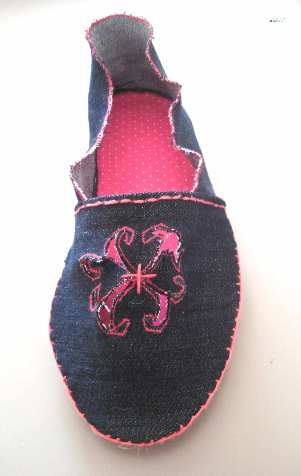 DIY denim espadrilles