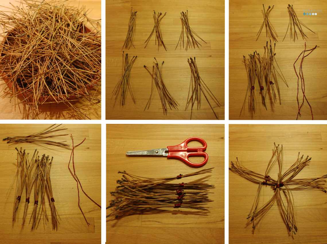 DIY Pine Needle Star
