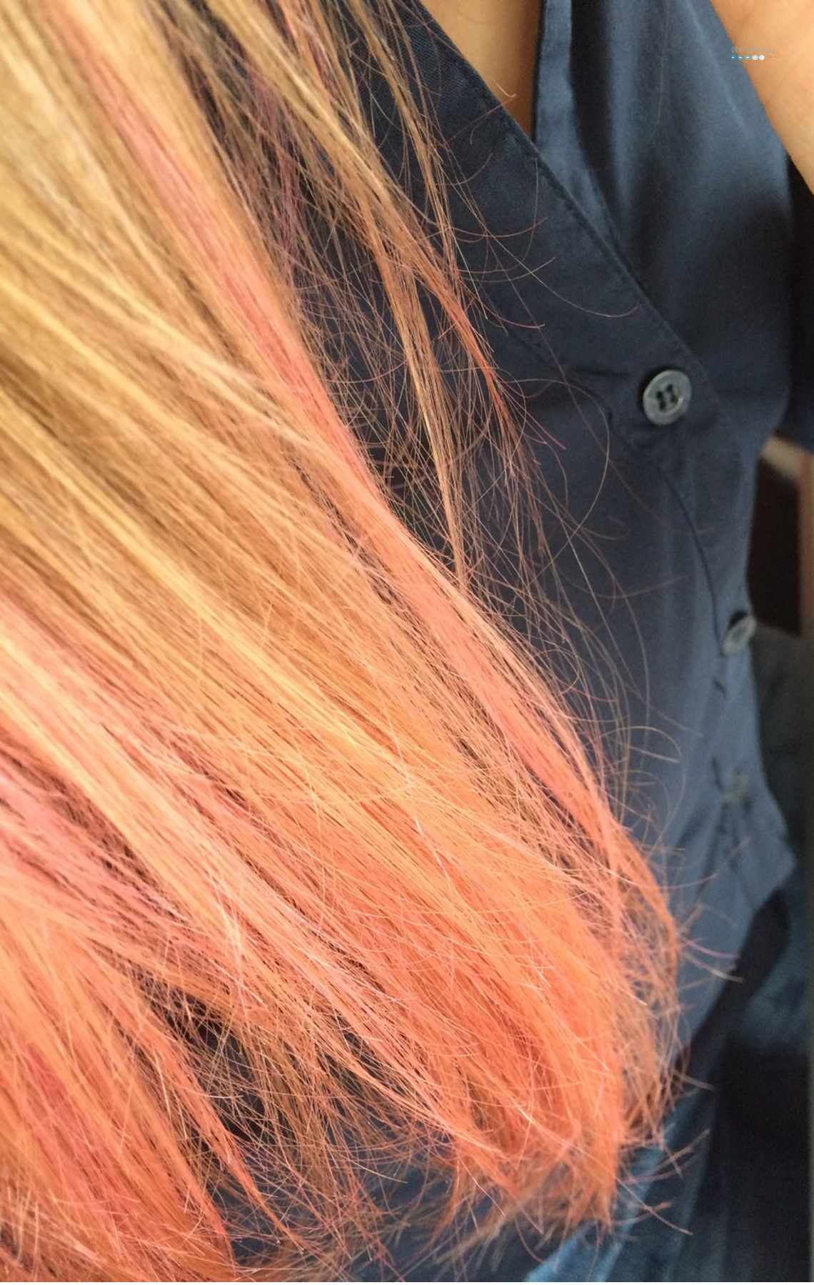 ombre pink hair