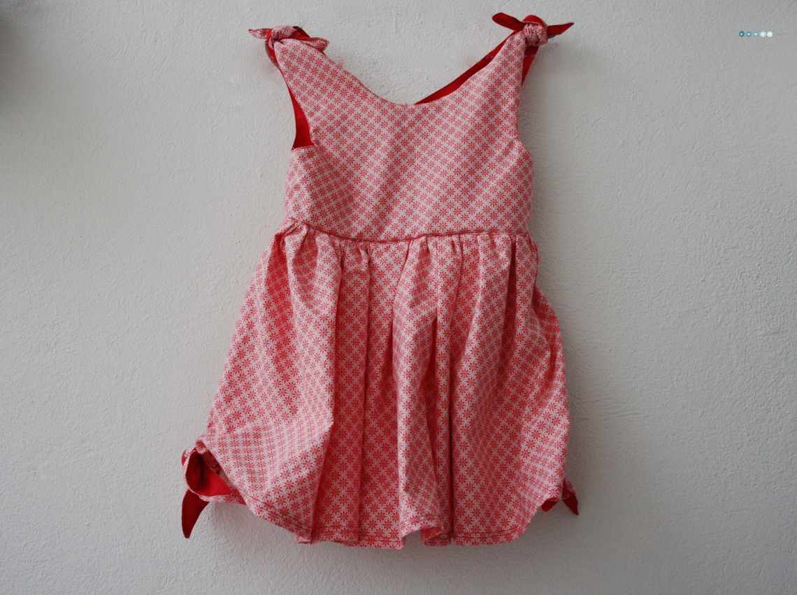 knot dress with tilda fabric