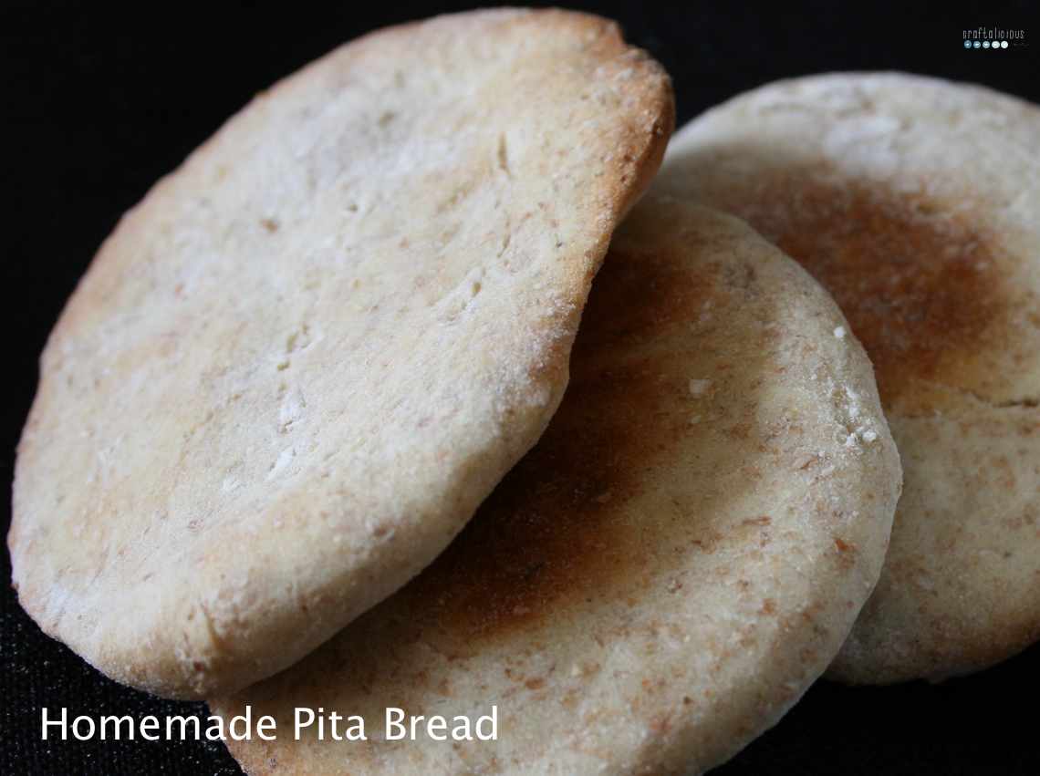 homemade pita bread