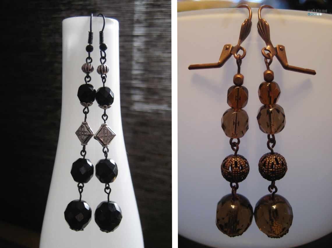 long beaded earrings