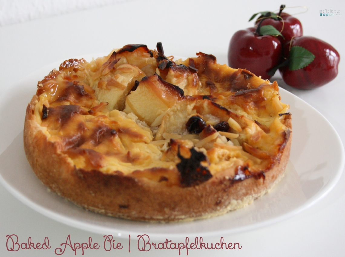 baked apple pie | bratapfelkuchen