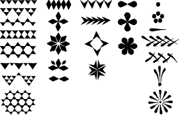 basic shapes for sorbian easter eggs