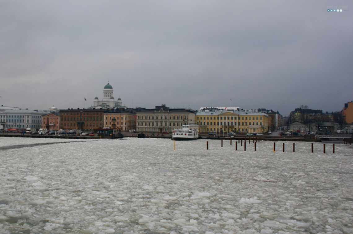 Trip to Helsinki winter skyline
