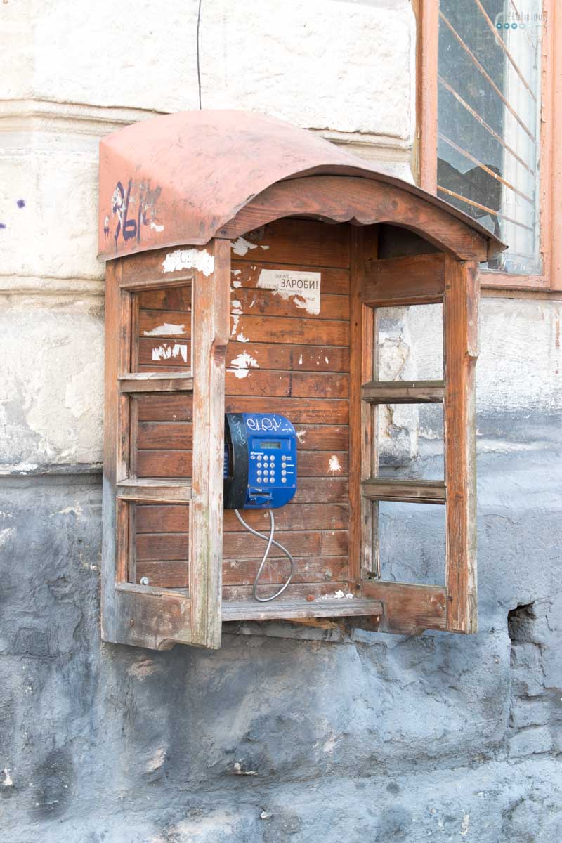 Weekend in Lviv phone booth