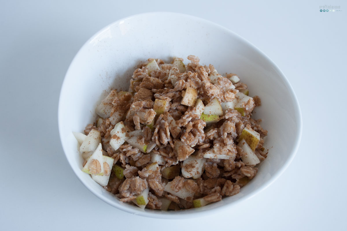 Fruity Warm Breakfast Oats pears