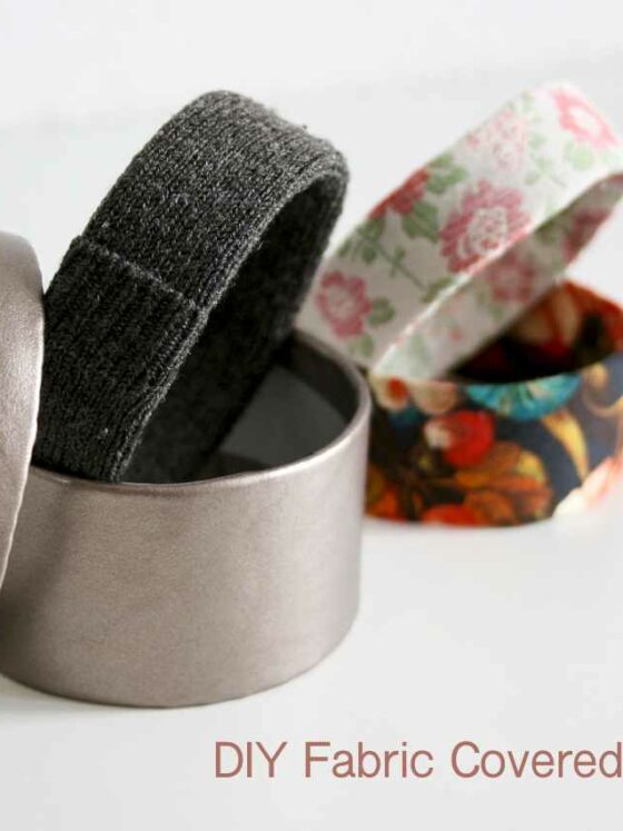 DIY fabric covered bracelets
