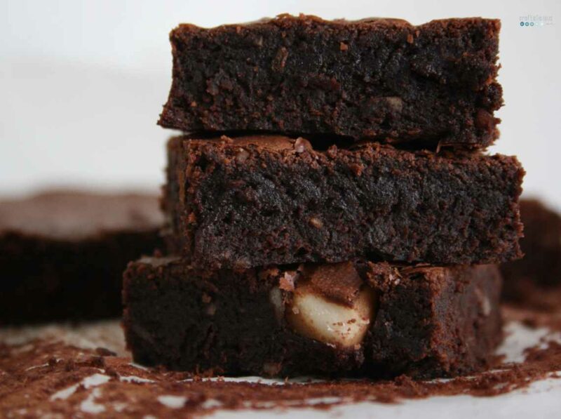 very chewy pecan brownies