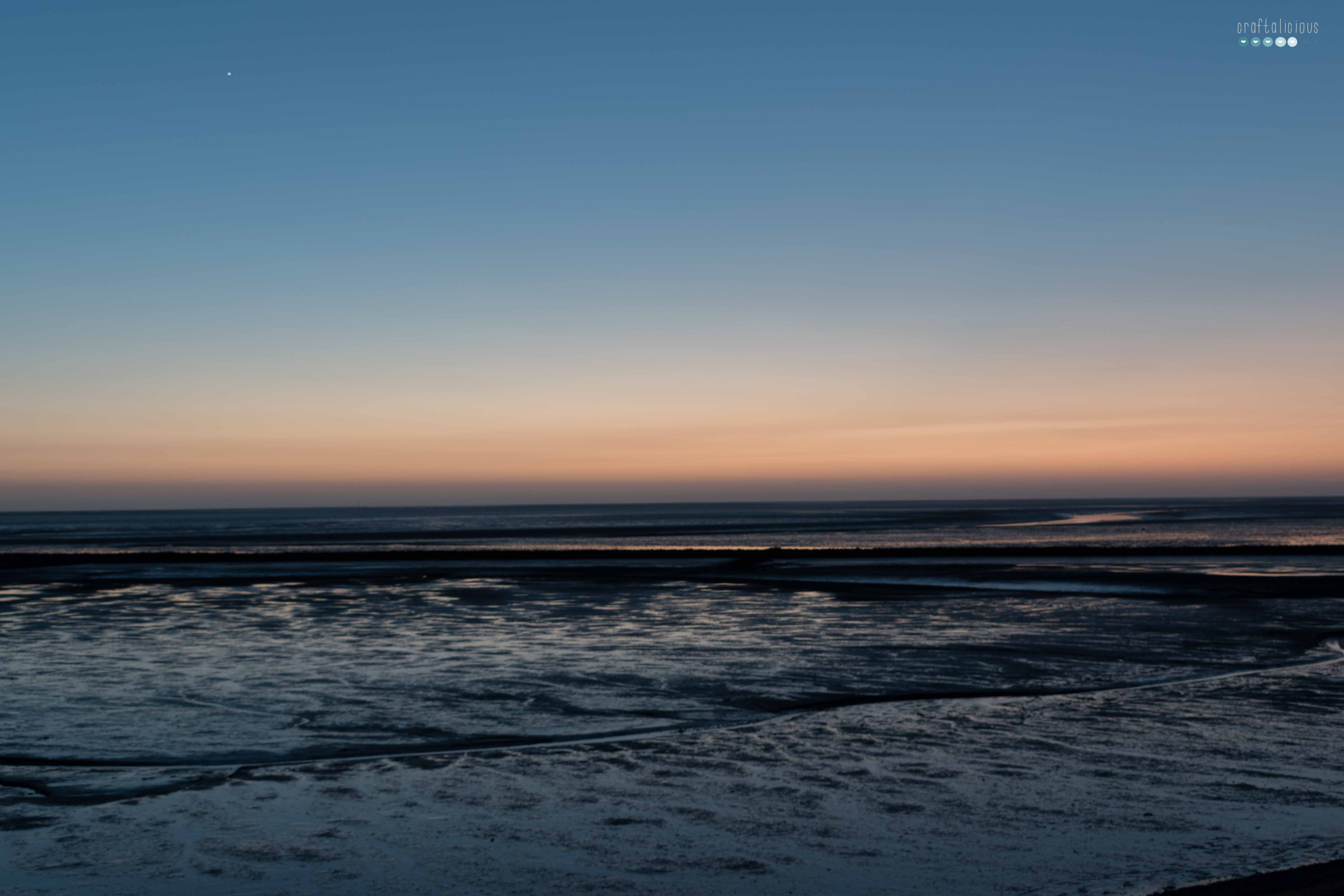 sunset at büsum waddensea creative life