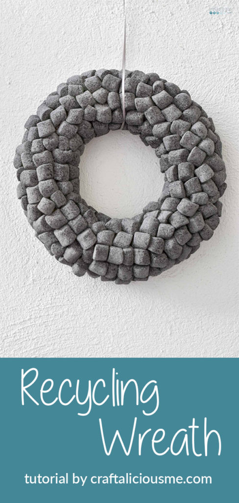 Pinterest Recycling wreath in concrete finish craftaliciousme seeking creative life