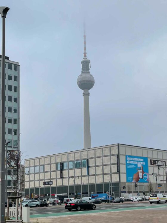 view of Alexanderplatz tv tower in fog EVERY DAY LIFE ON A RANDOM DAY craftaliciousme seeking creative life