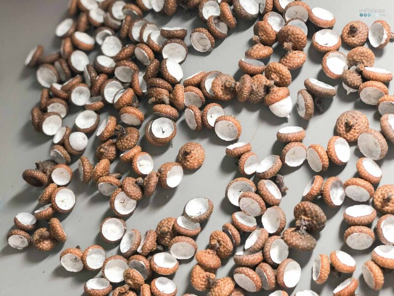 wreath with acorn hats craftaliciousme seeking creative life