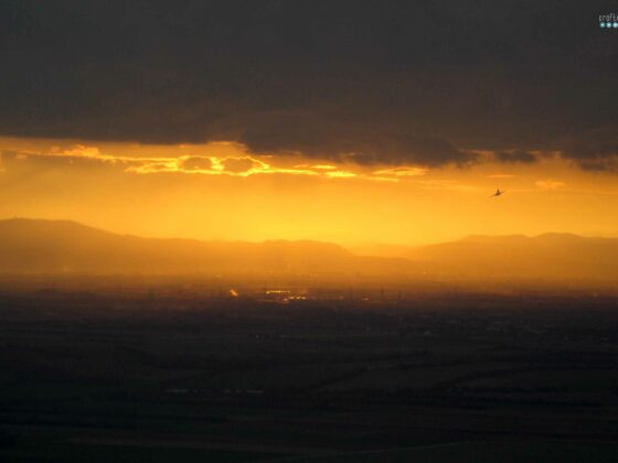 clearing my mind sunset over airfield craftaliciousme seeking creative life
