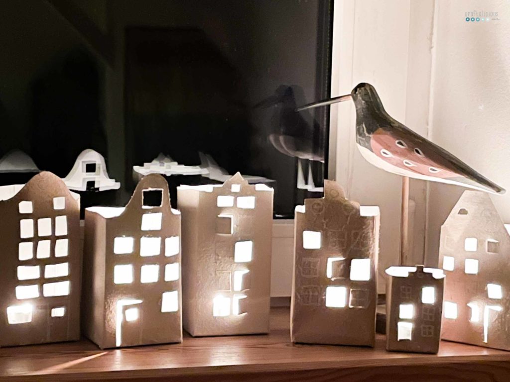 diy house lantern for christmas