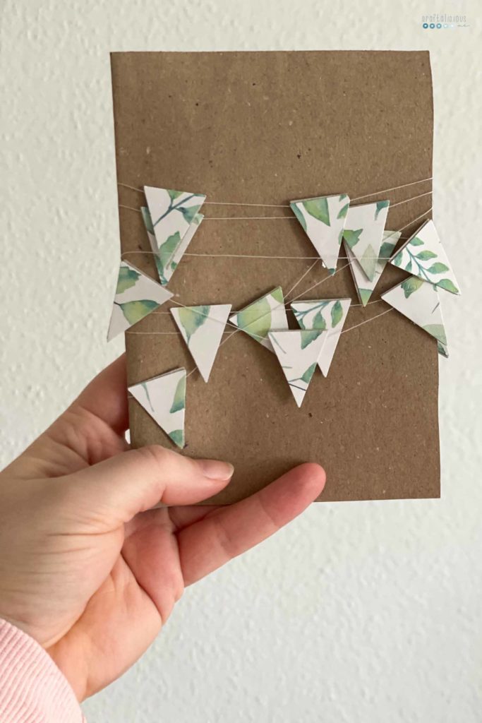handmade christmas cards garland