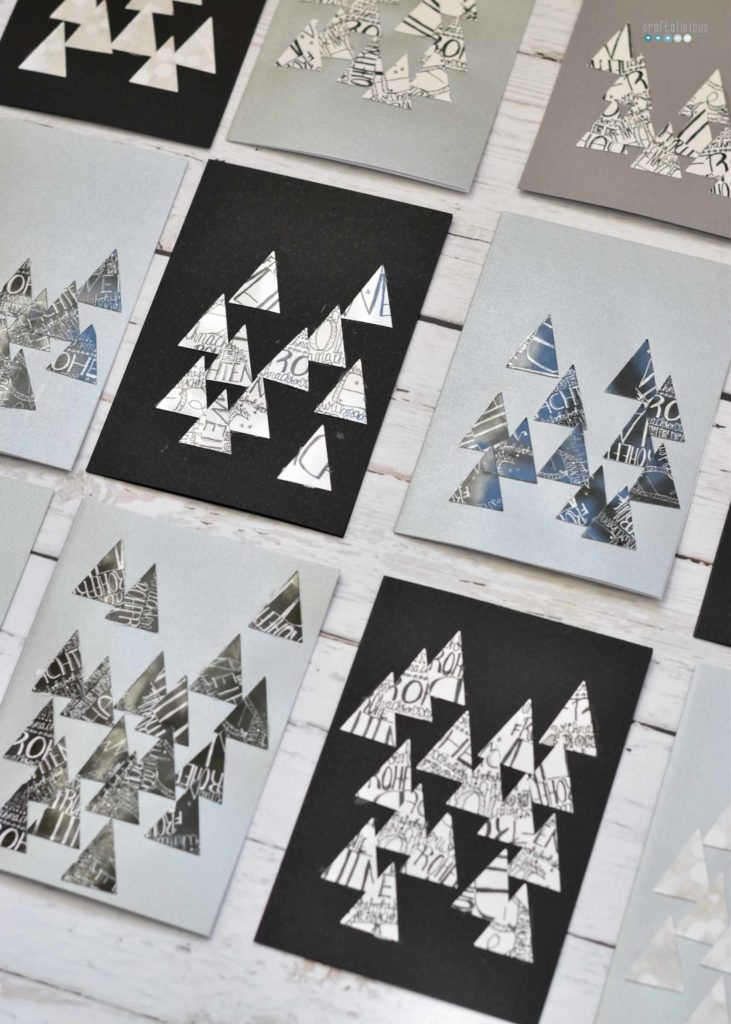 handmade christmas cards winter forest