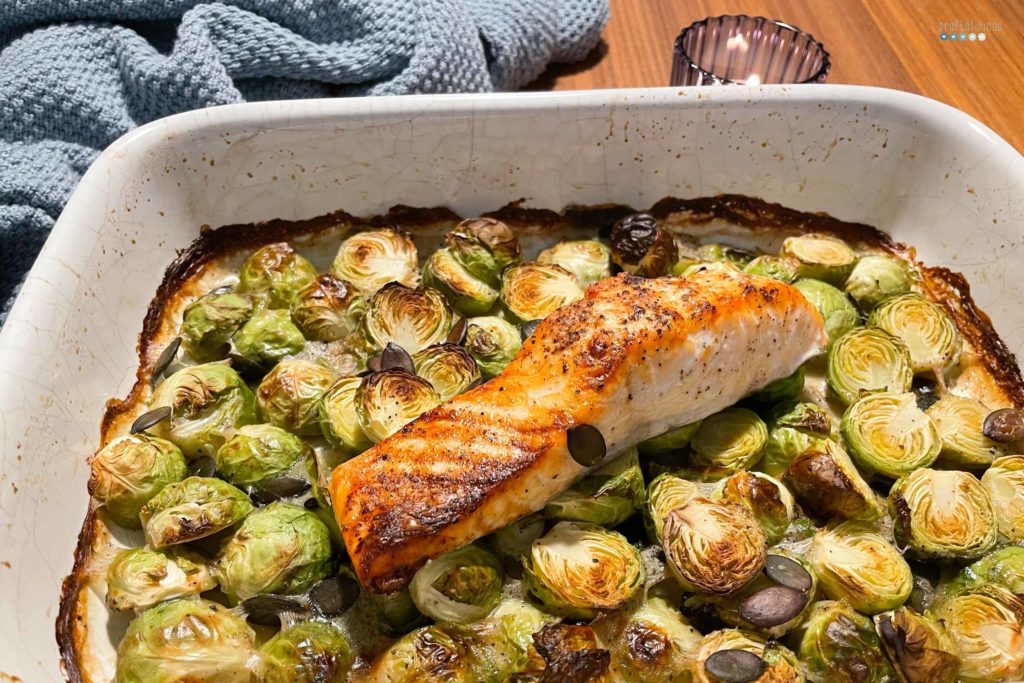 roasted brussel sprouts with salmon craftaliciousme seeking creative life