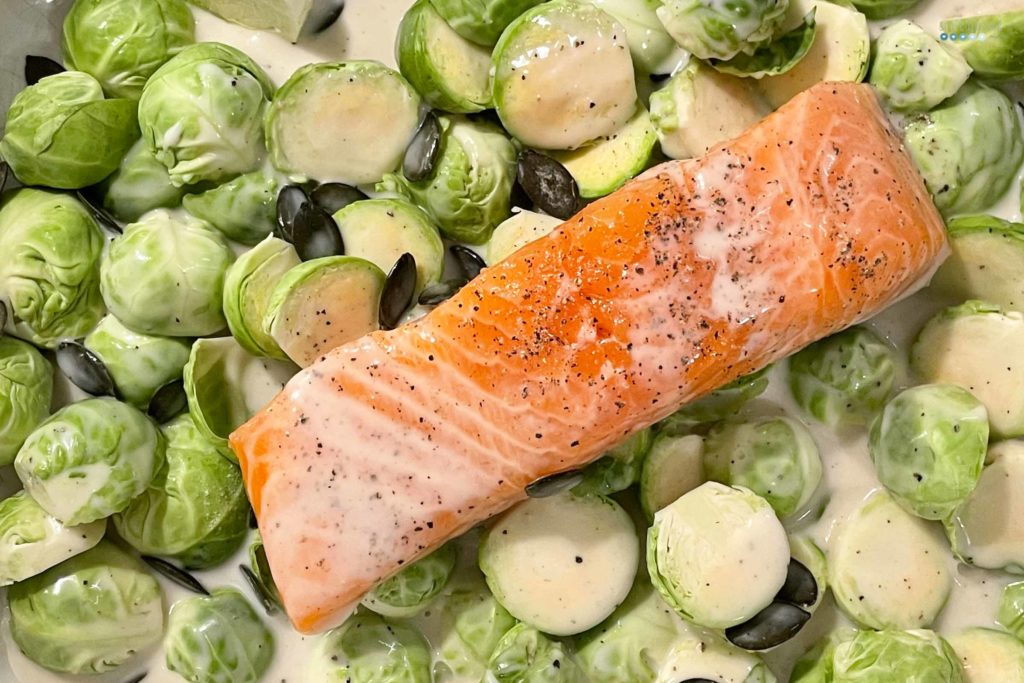 roasted brussel sprouts with salmon craftaliciousme seeking creative life