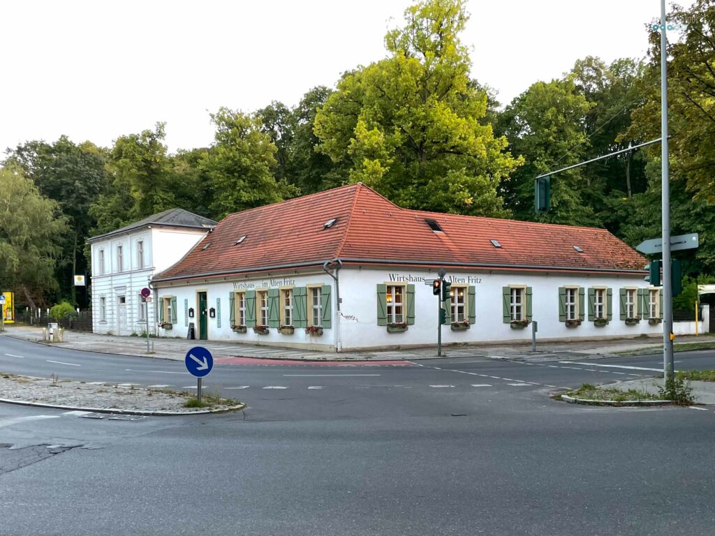 exploring the neighborhood Alter Fritz oldest restaurant Berlin