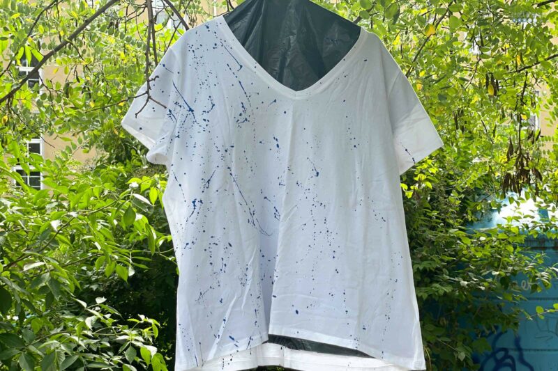 DIY idea Jackson Pollock shirt