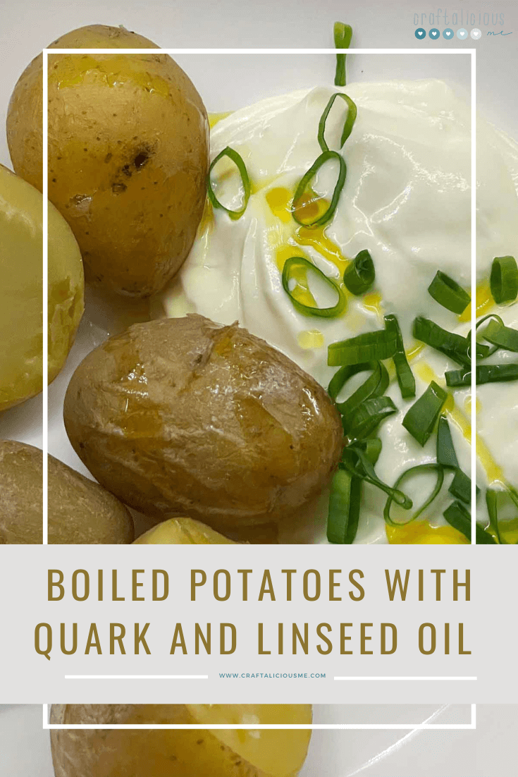 Kartoffeln und Quark boiled potatoes with quark and linseed oil pinterest