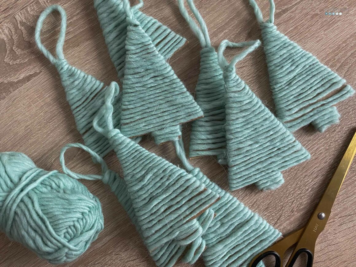 DIY crafted tree ornaments