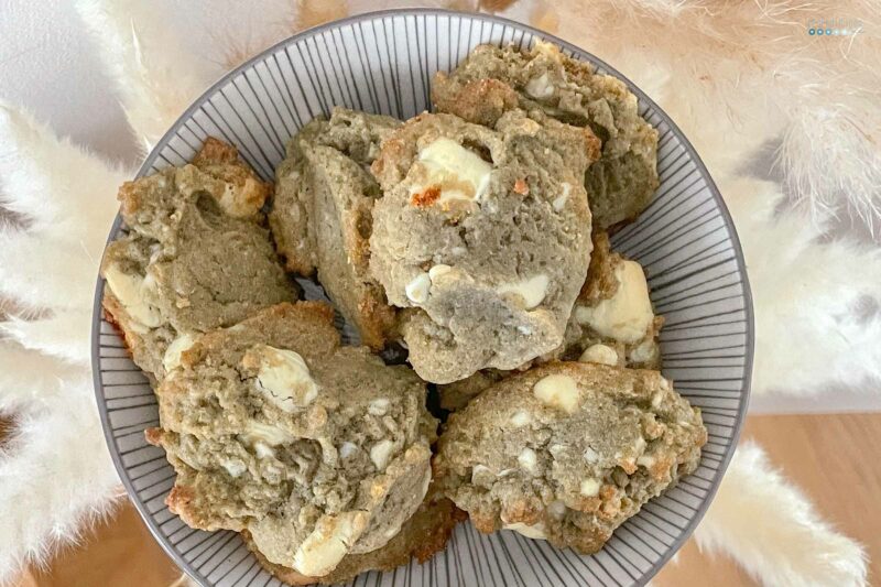 lemon matcha cookies