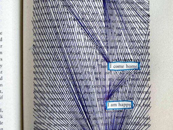 black out poetry wordless wednesday