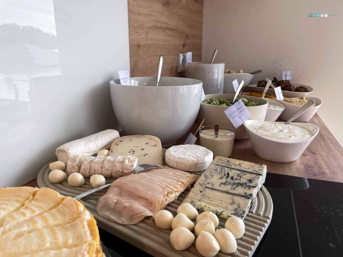 white summer party buffet