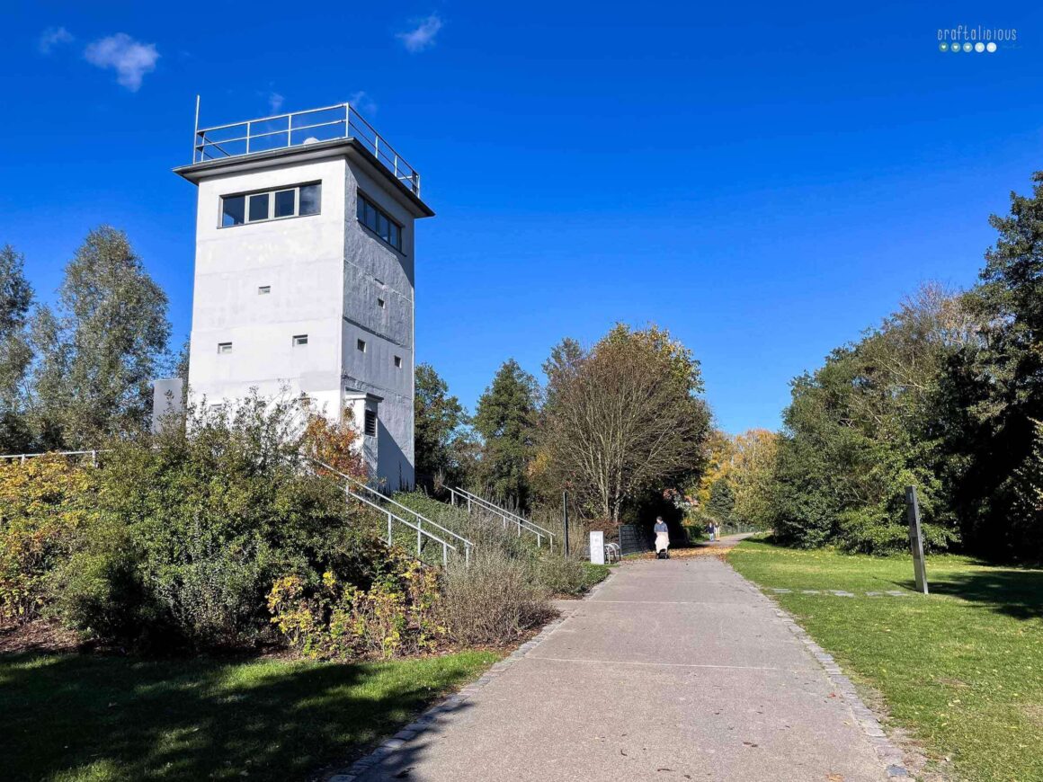 Berlin Wall route guard tower Henningsdorf