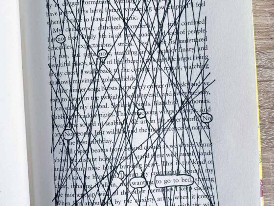 blackout poetry wordless wednesday