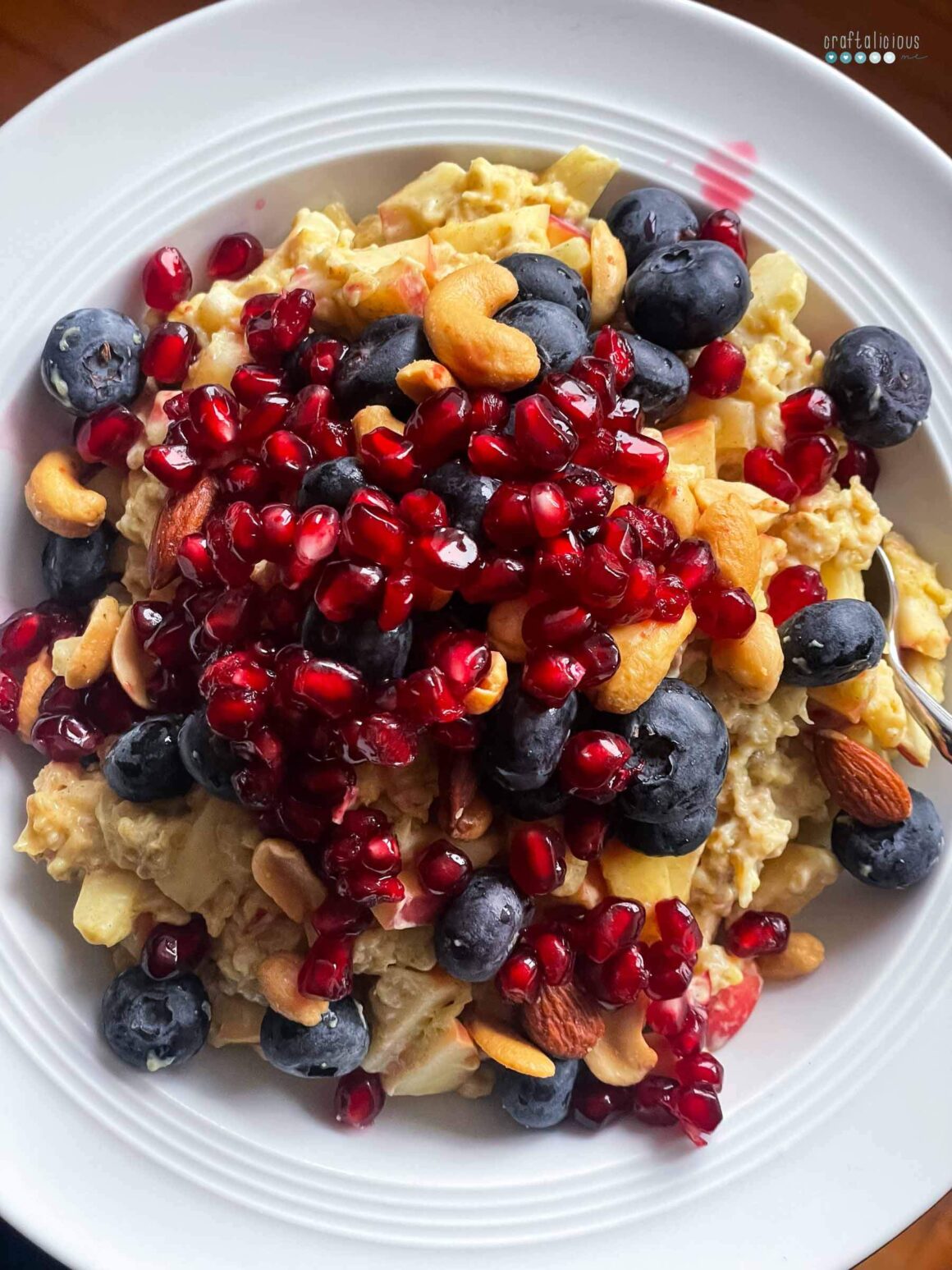 weekend with myself pride with blueberries and pomegranate seeds