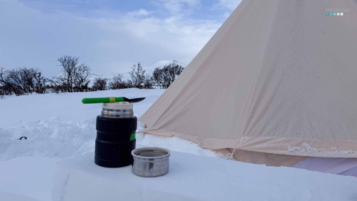 My Arctic Adventure preparing breakfast