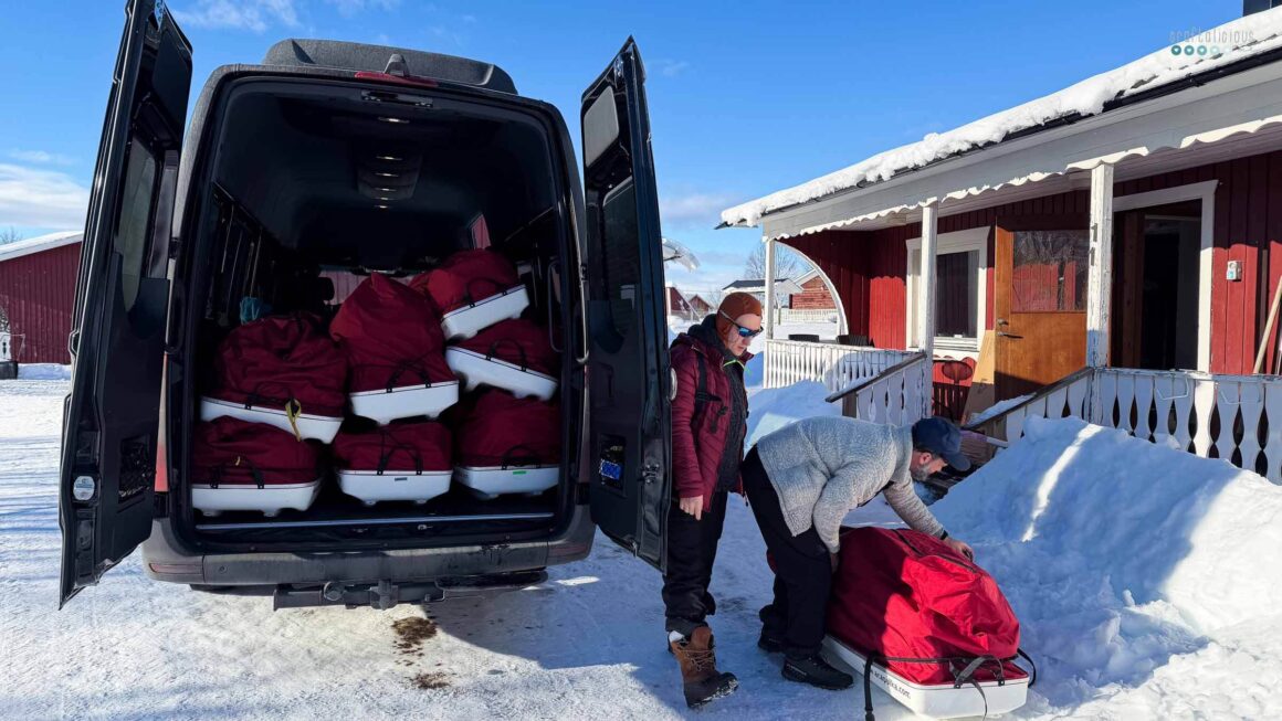 My ArcticAdventure loading pulkas