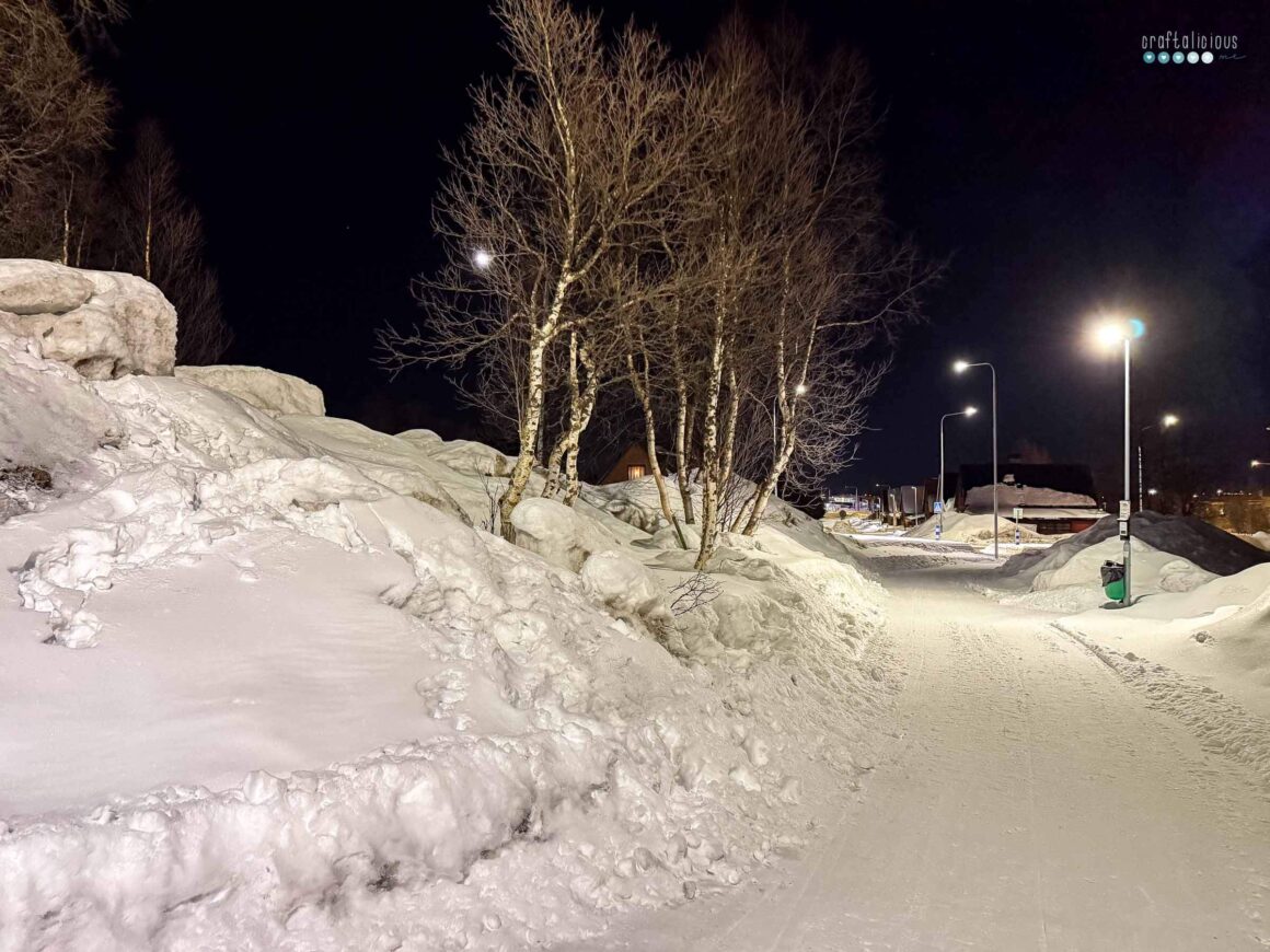 my ArcticAdventure Kiruna at night