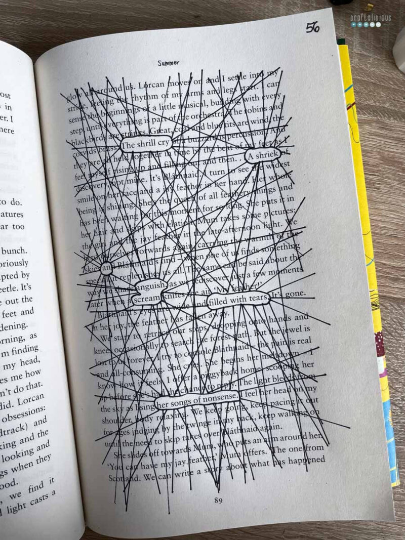 worldless Wednesday with black out poetry