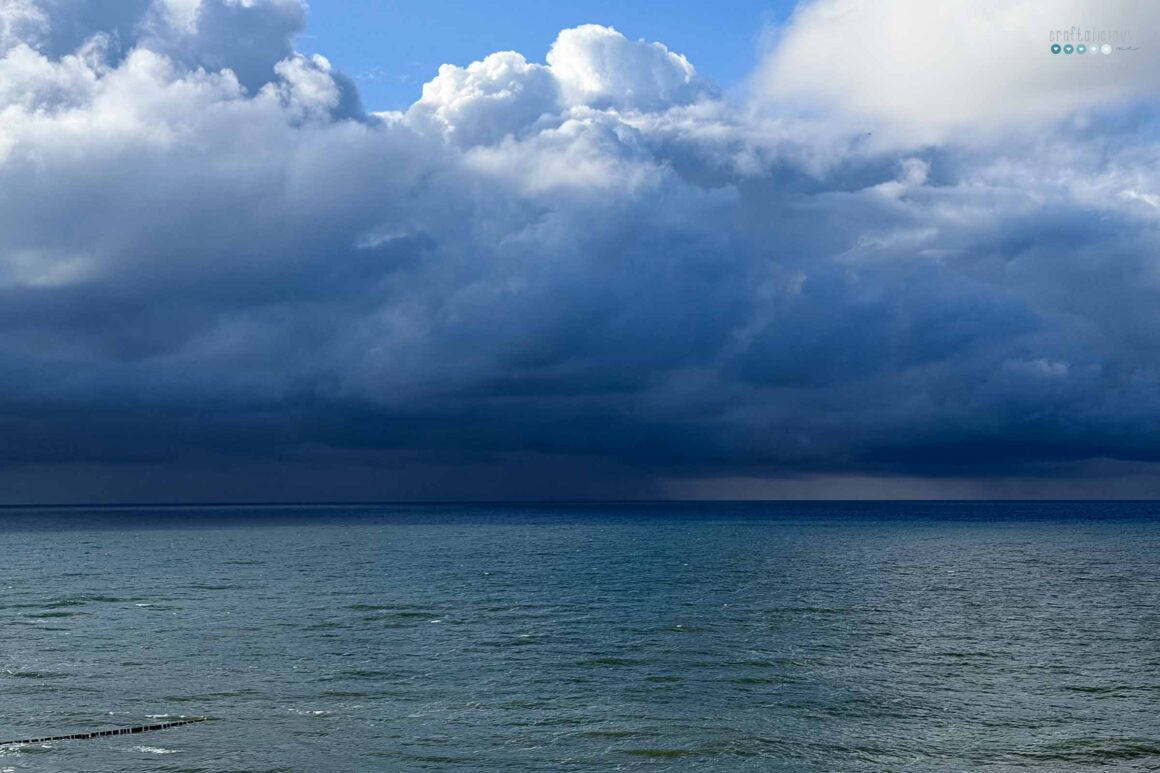 Days at the Baltic rain storm